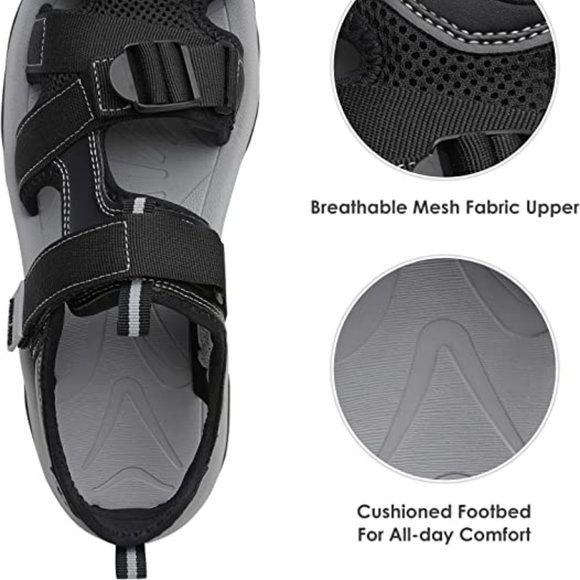 DREAM PAIRS Men’s Sport Outdoor Hiking Sandals Closed Toe Athletic Adven… - Picture 4 of 16